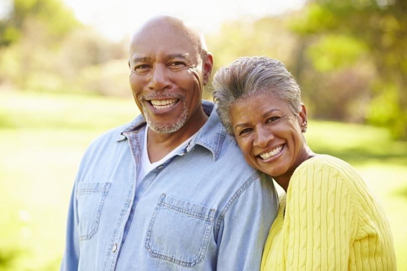 Middle-aged African American couple